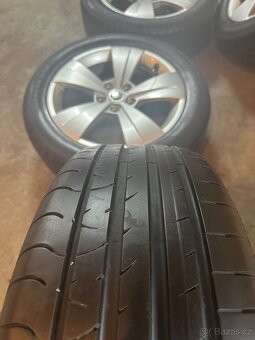 ALU Kola ŠKODA 5x112 R17 TRITON Zánovní Letní Pneu 215/55/17 - 7