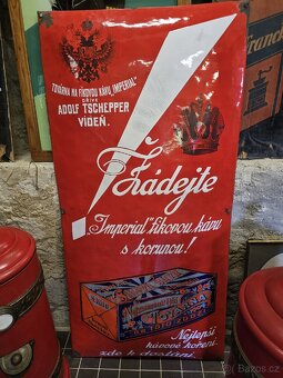 SBÍRÁM STARÉ REKLAMY, REKLAMNÍ CEDULE, PLECHOVKY, - 7