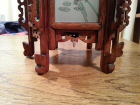 Prodám stínidlo na lampu s malovanými motivy na skle - 7