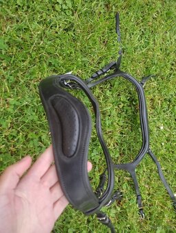 Uzdečka  kentaur anatomická, full, černá - 7