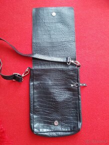 kožená kabelka,vintage kožená taška,menší taška - 7