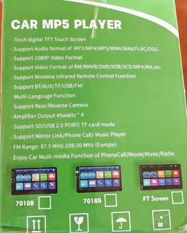 AUTORÁDIO MP5 PŘEHRÁVAČ S ANDROIDEM - 7