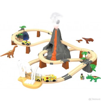 Playtive vláčky - železnice - City Express Dinopark + rozšíř - 7