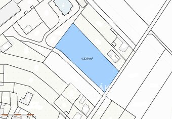 Prodej pozemku v Kyselovicích o výměře 4.329 m2, ev.č. 00592 - 7