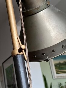 Retro Vintage Lampa 1930 se sklicky a zrcatkY - 7