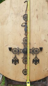 Ozdobný mosazný závěsný svícen - 7