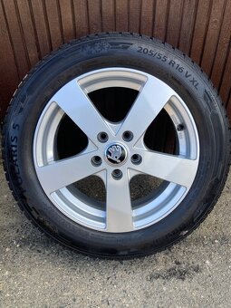 Alu 5x112 r16,Škoda,Vw-zimni 205/55 r16-7mm - 7