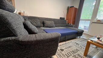 Rohová rozkládací sedací souprava - 7