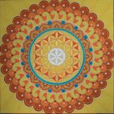 Flower of Life 80x80 cm DotArt Sakrální geometrie - 7