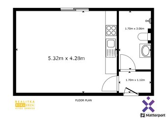 Pronájem bytu 1+kk 30 m2, Zlín - Prštné, ev.č. 02347 - 7