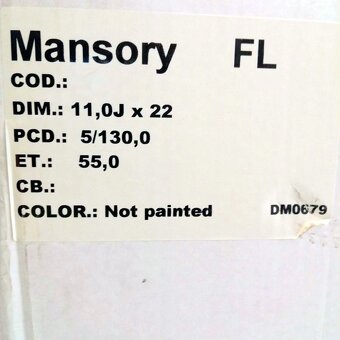 22" Luxusní ALU kola MANSORY – 5x130 – AUDI (VW, PORSCHE, M - 7