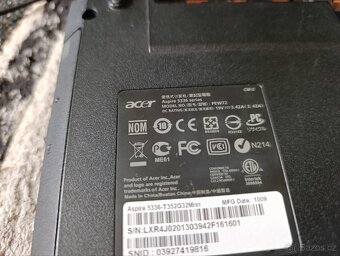 Prodám notebook Acer Aspire 5336 (PEW72) – na díly - 7