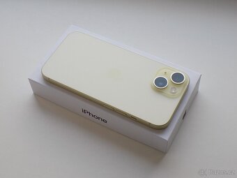 Apple iPhone 15 128GB Žlutý - ZÁRUKA - 100% BATERIE - 7