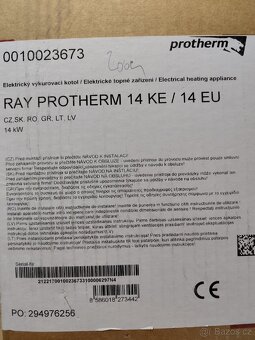 Téměř nepoužitý elektrokotel Protherm Ray 14 Ke - 7