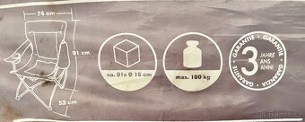 NOVÁ kempingová / rybářská židle Crivit (Lidl) - 7