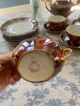 Vintage porcelánový čajový servis – Made in Czechoslovakia - 7