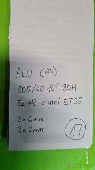 ALU VW, AUDI,5X112 - 205/60/16 90H - ET 35 - ZIMNÍ - Č - 17 - 7