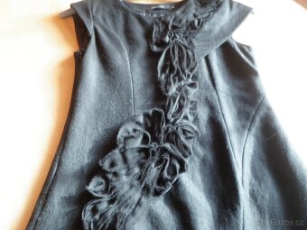 luxusní černé kvalitní značkové šaty - vel. S - 7