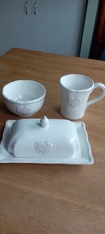 SNÍDANOVY SET,HRNEK,MISKA,MASLENKA - 7