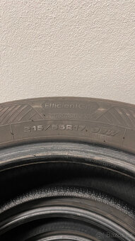 4ks Letní pneu 215/55 R17, Goodyear (2ks), Hankook (2ks), 6m - 7