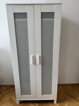 Bílá skříň ikea brimnes - 7