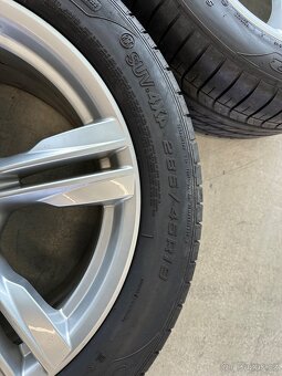 Originál alu kola R19 BMW X5 m paket F15 zánovní letní pneu - 7