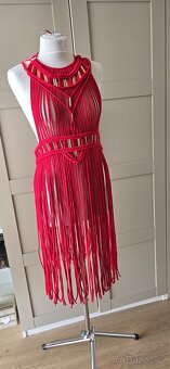 Handmade šaty macrame nové . - 7