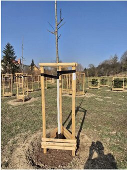 Dřevěná palisáda Kulatá impregnovaná - 7