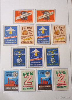 Historické zápalkové nálepky ze Slovenska 1945-58 - 7
