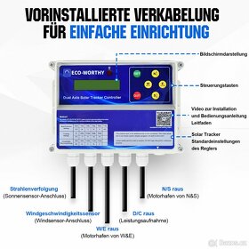 Dvouosý sledovací systém solárních panelů až 1700w - 7