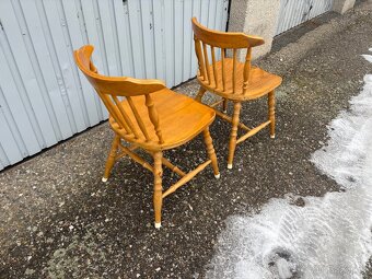 Masivní jídelní židle - 7