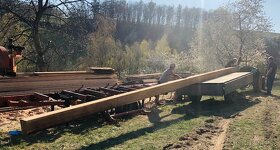 Pořez dřeva mobilní pásovou pilou Wood - Mizer - 7