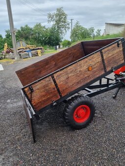 Sklopná vlečka malotraktor tk kobota iskei - 7
