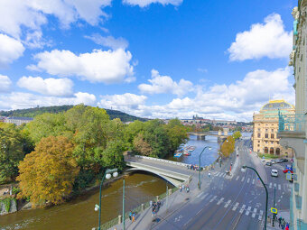 Prodej luxusního bytu 3+1 128 m2 v Praze 1, Masarykovo nábře - 7