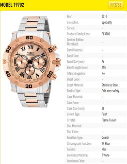 ze sbírky INVICTA Specialty 48mm, WR100 - 7