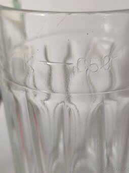 Retro půllitr, Jiří Brabec, stará pivní sklenice, pošta 75.- - 7