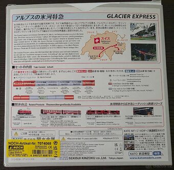 Kompletní sada vláčku Kato Glacier Express (měř.N) - 7