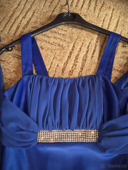 Plesové modré šaty - 7