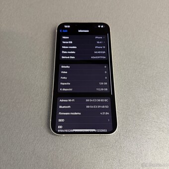 iPhone 13 128GB bílý, pěkný stav, 12 měsíců záruka - 7