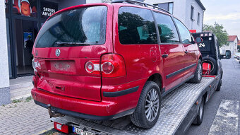 Vůz na náhradní díly VW Sharan 7M 2007 BRT JBN LK3A - 7