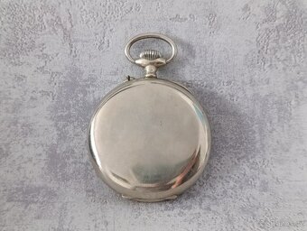 Obrovské kapesní velmi staré hodinky, 66mm, 180gramu - 7