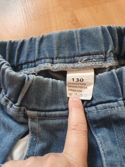 Riflové džínové kraťasy berbudy v.130 nové modré - 7