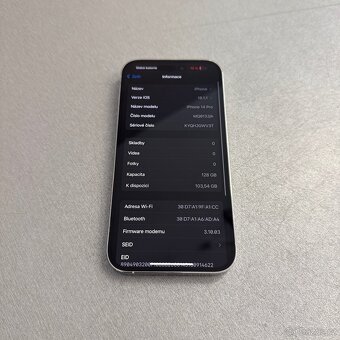iPhone 14 Pro 128GB silver, bez škrábance, záruka rok - 7