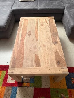 dřevěný set – konferenční stolek + komoda pod TV - 7