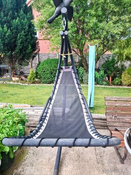 Závěsné zahradní lehátko se střískou - 7