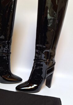 Saint Laurent lakované kozačky 37 - 7