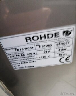 Vypalovací pec ROHDE TE 75 MCC+ – 1320 °C, 75 litrů - 7