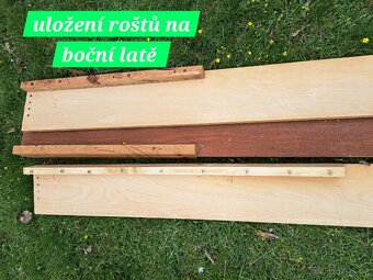 Stolky, Dvojpostel postel lůžko, matrace, rošty, noční - 7