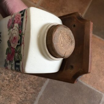 Porcelánový mlýnek na kávu na zeď - nástěnný kafemlýnek - 7
