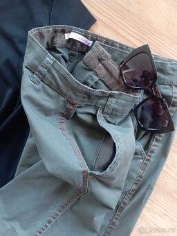 Set KHAKI SUKNĚ+ČERNÉ TRIKO+BRÝLE RELAX - 7